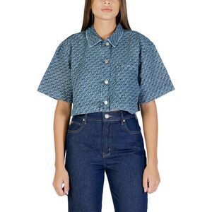 Colcci Blue Cotton Shortsleeve Women's Shirt